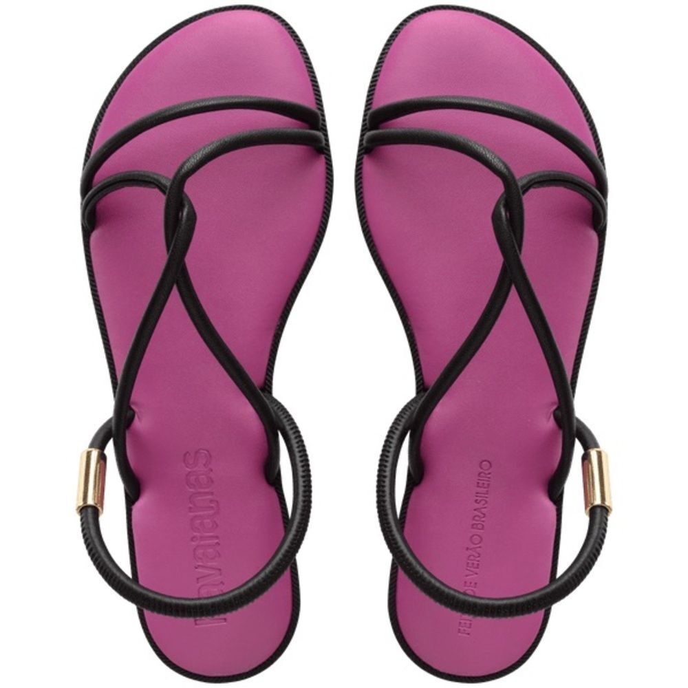 Havaianas Women's Una Manga Sandals purple soil color size 8
